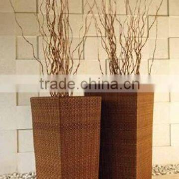 Outdoor PE Rattan Flowerpot Sets Decorative Garden Supplies