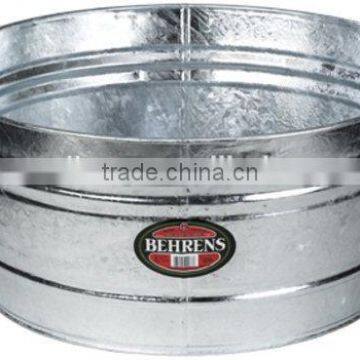 Large Galvanized Metal Oval Party Tubs Ice Bucket With Wood Handles photo-5