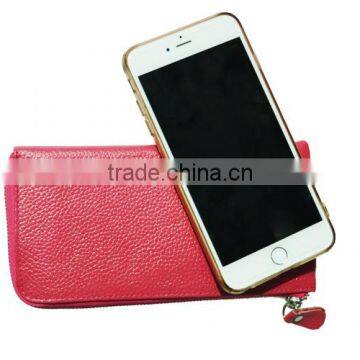Trade Assurance Supplier Leather Wallet Clutch Mobile Phone Pouch Ladies Clutches Coin Purse photo-4