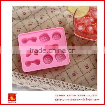 Cute Butterfly and Button Shaped Mini Silicone Ice Cube Tray photo-4