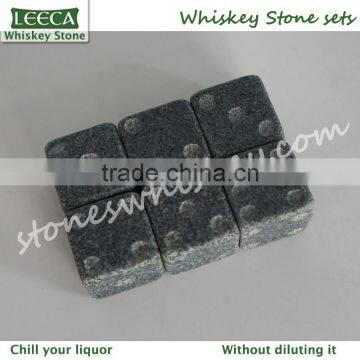 Dice ice cube whiskey stones | whiskey engraved stones