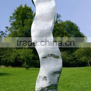 Stainless Steel Waved Abstract Sculpture For Park Decoration