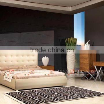 European Style High Quality and Stylish Leather Bed B9031 photo-3