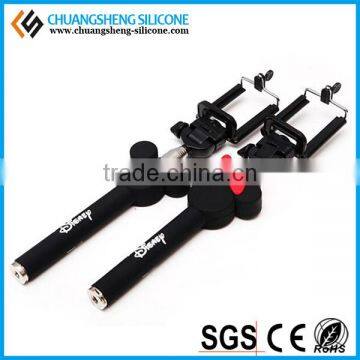 Smart Length Ajustable Silicone Bluetooth Selfie Stick With Cute Cartoon Figures photo-3