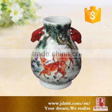 High Quality Chinese Ceramic Porcelain Decoration Flower Tall Vase for Home Decor Interior