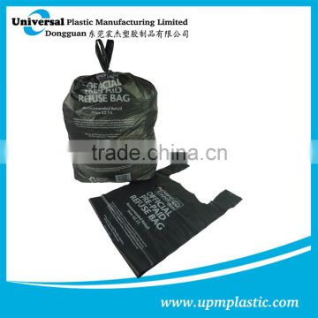 Degradable disposable compostable refuse bag