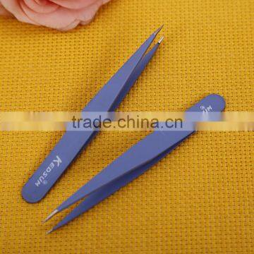 Colorful Paint Spraying Stainless Steel Medical Eyebrow Tweezer in Beauty Salon photo-4