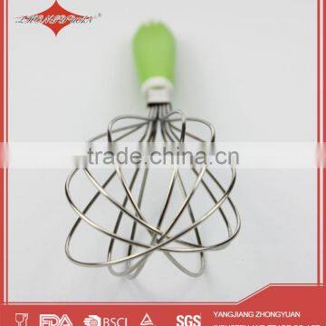 10 Inches Stainless Steel Egg Beater With Plastic Handle photo-3