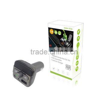 Wireless Bluetooth Handsfree Car Kit With FM Transmitter 3.4A Car Charger photo-5