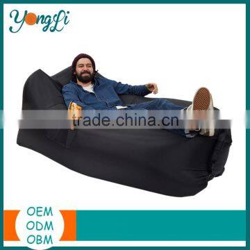 Wholesale Outdoor Camping Hiking Bed Portable Inflatable Nylon Lounger Adult Bear Air Sleeping Bag