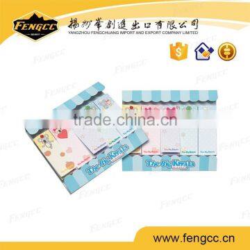 Hot sale promotional cheap custom logo memo pad with sticky note for office