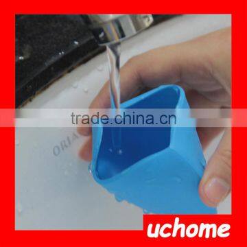 UCHOME Retractable Silicone Mug,Silicone Wash Gargle Cup photo-2