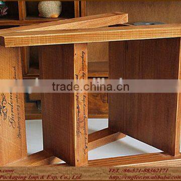 Beautiful Small Size Home Decoration Wooden Flower Stand photo-4