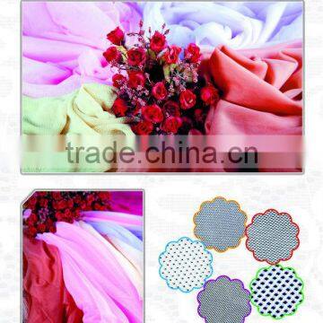 20D Light Polyester Square Grid Mesh Febric photo-3