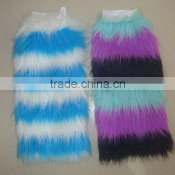 Rave clubwear fluffy legwarmers