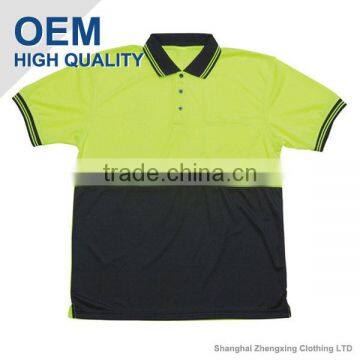 Custom Made Custom Men High Visibility Polo Shirt Shanghai With High Quality Made in China