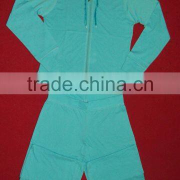 Comfortable 100% Cotton Ladies Sports Training Set photo-3