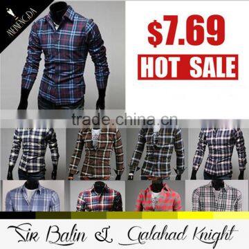 Factory Direct Price New Fashion Style Plaid Flannel Long Sleeve 100% Cotton Shirt for Men photo-5