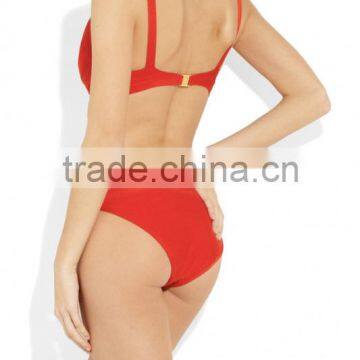 New Fashion Red/Blue Bandage Swimsuit HL Bikinis 2 Piece Swimsuit Red Beachwear photo-3
