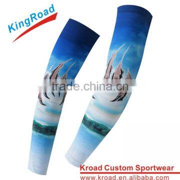 UV Protective custom sublimation arm sleeves New Style arm sleeves sport compression sleeve arm