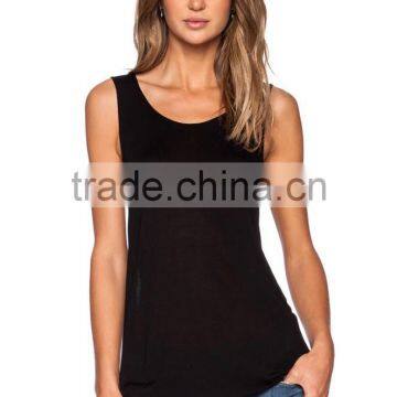 Plain black singlet form slimming stringer tank top bodybuilding