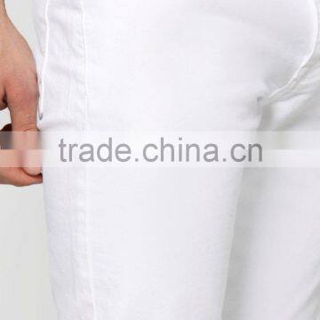 Hot Sale White Jeans for Men High Quality Slim Fit Stretch Denim Jeans
