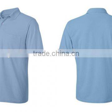 Promotional High Quality 100% Cotton Blank Short Sleeve Pure Color Polo Shirts With Pockets photo-2