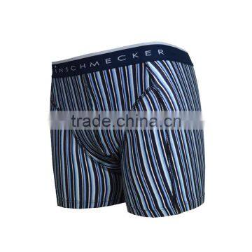 Sexy Men Cotton Short Boxers With Stripes Briefs Underwear for Man photo-2