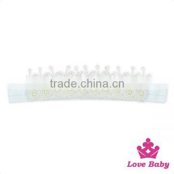 FDK261 Hot Pink Girls Hair Headband With Pearls Fold Over Ealstic Headbands Top Design Baby Headband photo-5