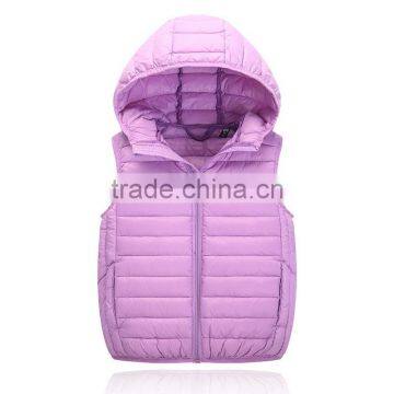 Factory Hot Sale Custom Made Cheap Plain Children Fall Garment Kids Winter Waistcoat photo-3