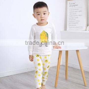 S33607W Children Autumn Pajamas 100% Cotton Childrens Clothing Sets photo-4