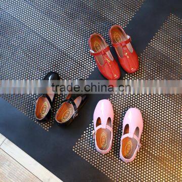 S16621A wholesale children girl dress shoes kids baby leather shoe