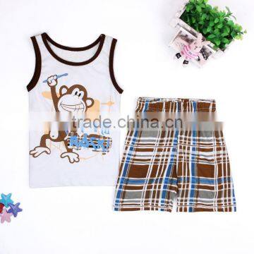 S16040A Wholesale Bamboo Cotton Baby Children Pajamas photo-3