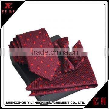 Formal Occasion Essential Burgundy Necktie Gift Sets photo-3
