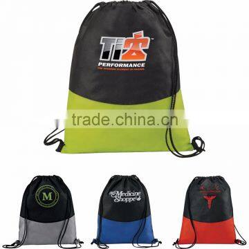 PolyPro Non-Woven Cinch Backpack - drawstring design for over-the-shoulder or backpack carry and comes with your logo.