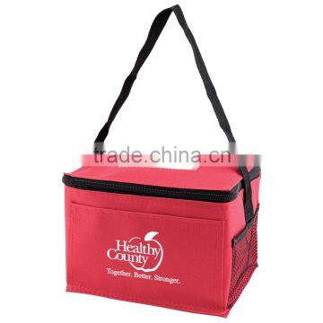 Economy Insulated Lunch Bag - Features a U Zipper Top Opening, Various Pockets and Comes With Your Logo. photo-4