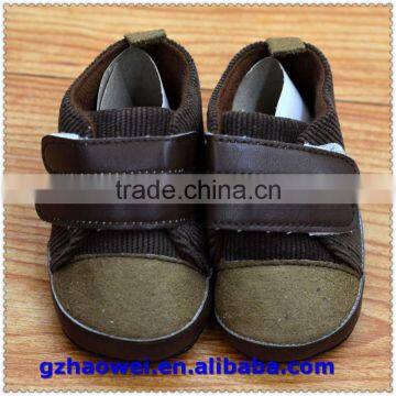 Stylish Nylon Tape Corduroy Baby Shoes photo-4