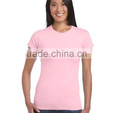 Wholesale Good Quality Pure Cotton Bulk Women Round Neck Plain t Shirt photo-4