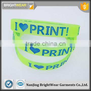 letters design logo print advertising fashion silicone snap bands