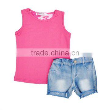 Baby Girl Clothes Sets Sleeveless tops + Short 2pcs Sets