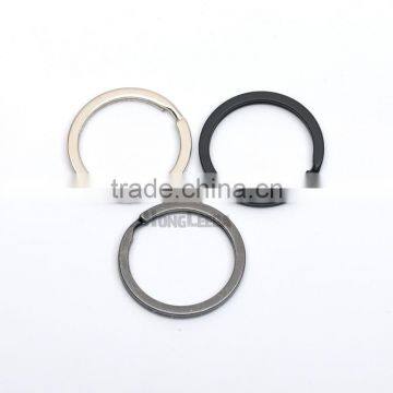 1inch 25mm Metal Flat Iron Round Split KeyRing Key Holder,Metal Keychain Accessories Nickle,black,matt Enamel RING-001 photo-5