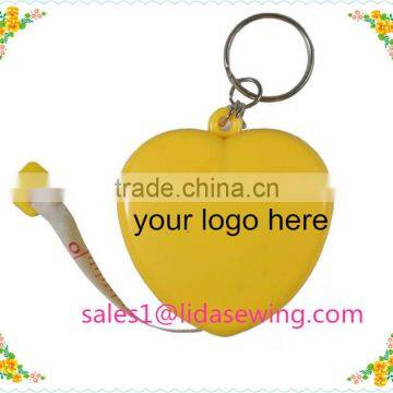 automatic retractable fiberglass tape measure with keychain, tape meausre with marker