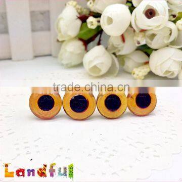 10mm Clear Brown Wire Back Handcraft Felting Animal Safety Glass Toy Eyes photo-3
