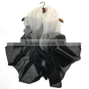 New Creative Fashion Color Gradual Change Scarf Women Spring Summer Scarves Shawl photo-2