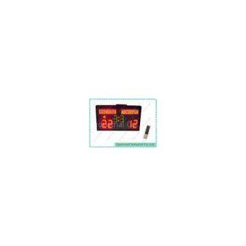 Portable Electronic Table Tennis Scoreboard , Ultra Bright LED Tennis Score Cards