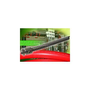 Delikon Stainless Steel Flexible Conduit and stainless steel Conduit Fittings for fire alarm sprinkler system, burglar alarms, fire and smoke detectors, and warning signals cable protection