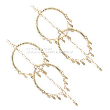 Fashion Jewelry Leaf Chandelier Earring photo-2