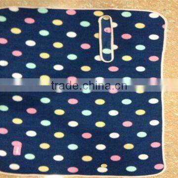 Baby Travel Accessory, Terry fleece stroller blanket , dots pattern Cuddle Care Stroller Blanket