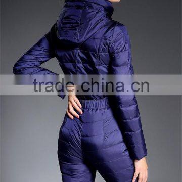 One Piece Down Jumpsuits for Lady Snow Wear Women's Down Coats Slim Bodysuit photo-6