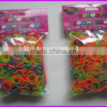 2015 latest design wholesale fashionable diy rubber loom bands